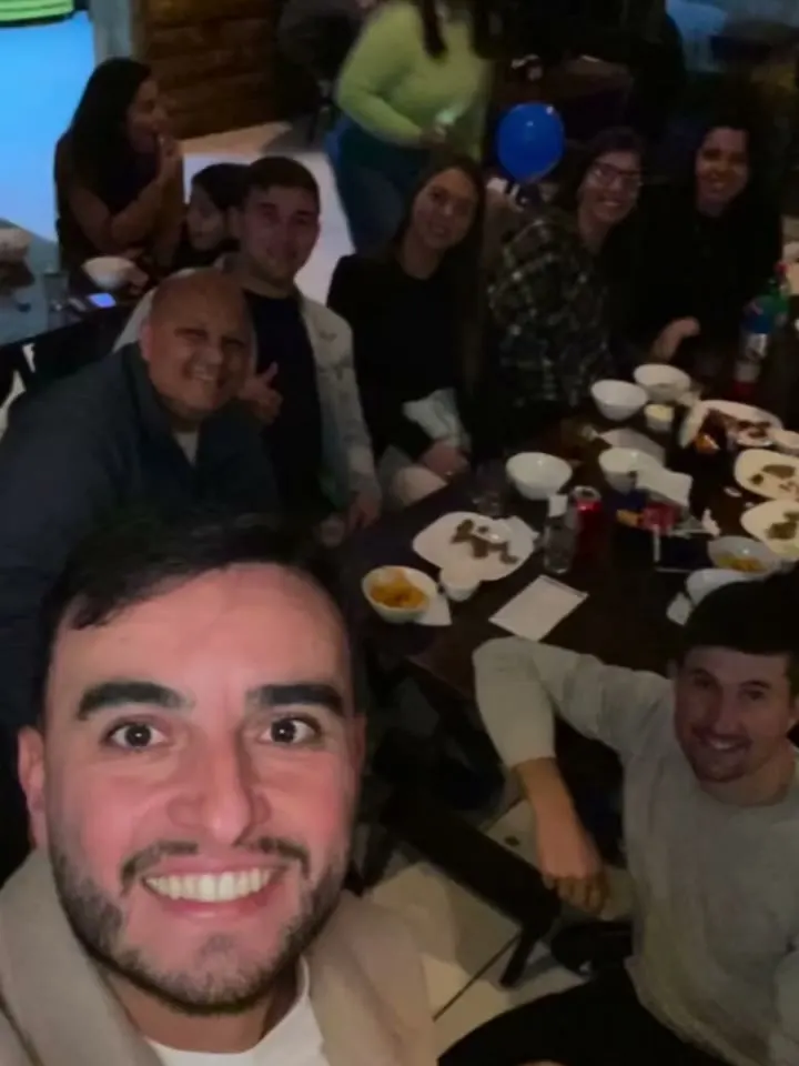 Equipe Tekfrio reunida na confraternização